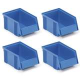 SET OF 4 STACKING BINS BLUE 6.5”X4.13”X2.95" redirect to product page
